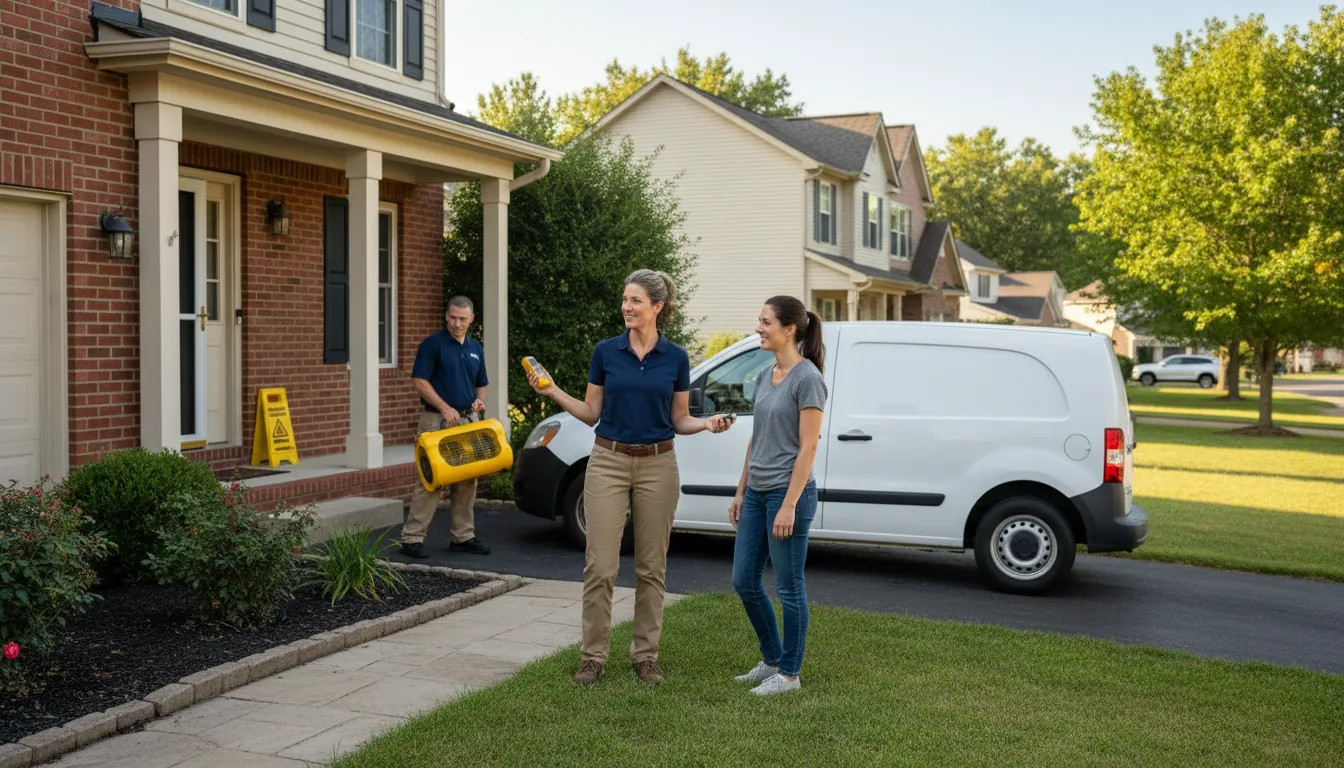 Residential water damage restoration in Flourtown, PA